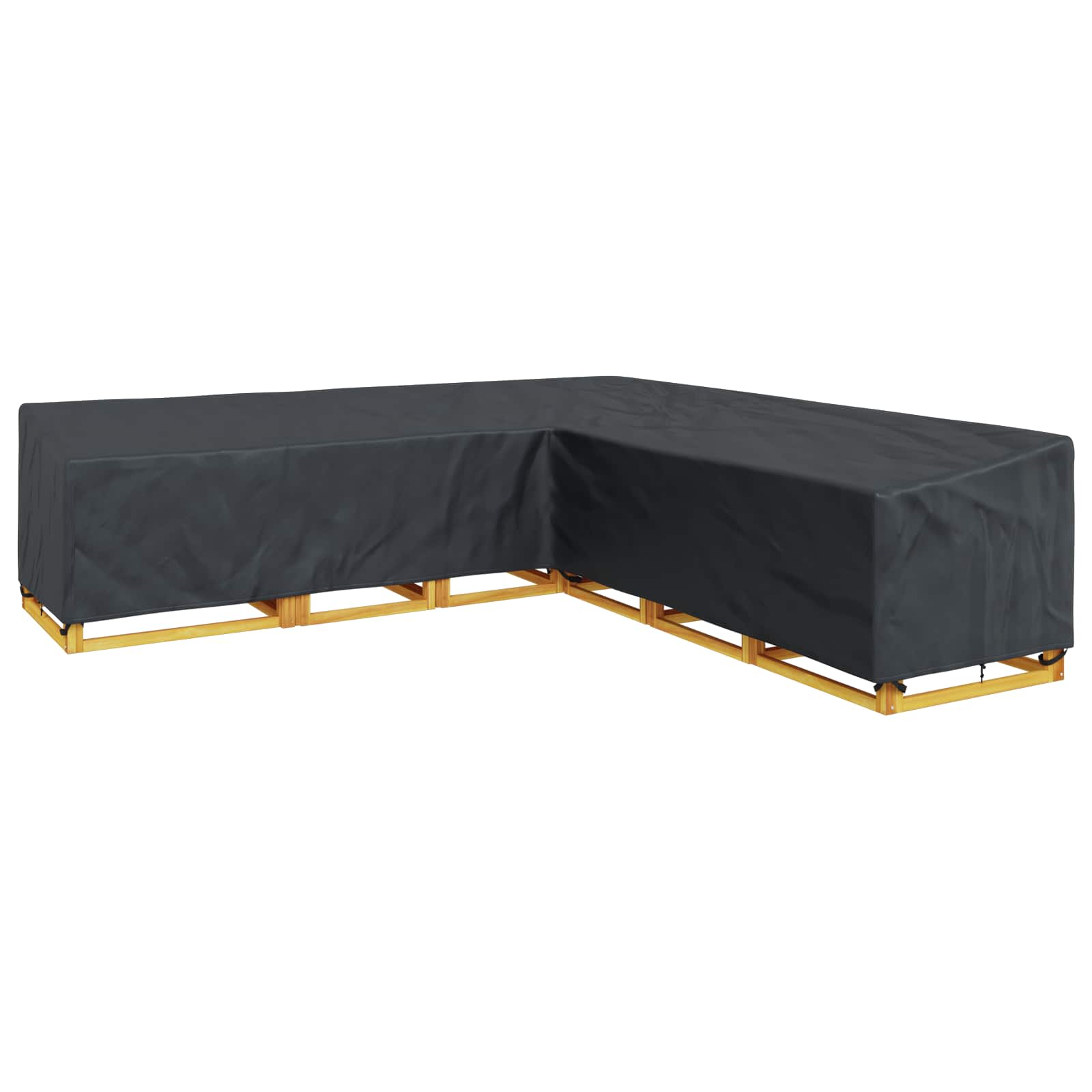 Möbelbezug Schwarz 300 x 300 x 80 cm 210D Oxford Stoff
