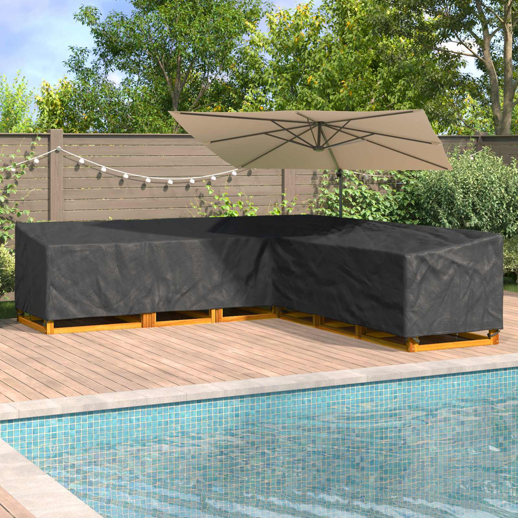Möbelbezug Schwarz 300 x 300 x 80 cm 420D Oxford Stoff