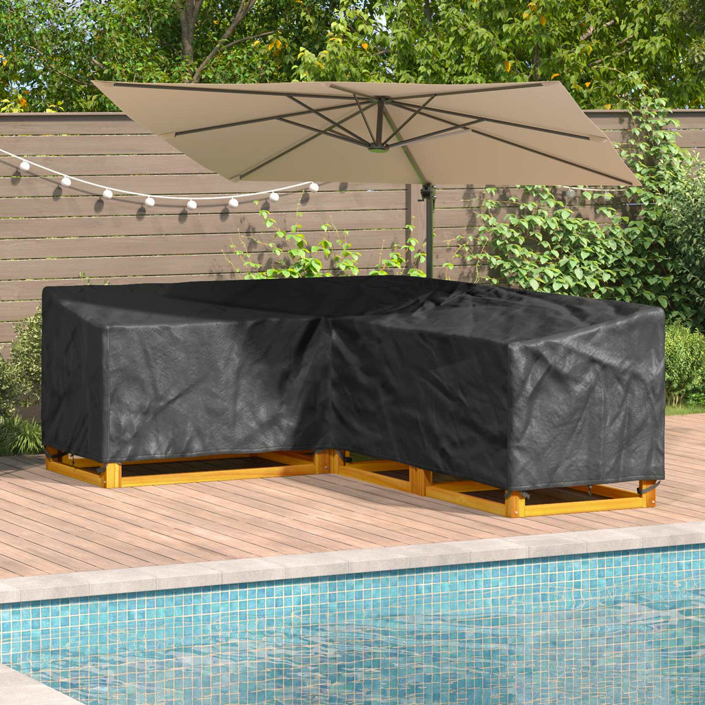 Möbelbezug Schwarz 250 x 180 x 80 cm 210D Oxford Stoff