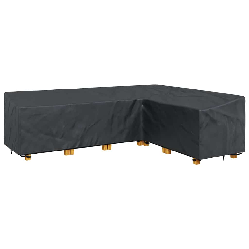 Möbelbezug Schwarz 286 x 222 x 80 cm 210D Oxford Stoff