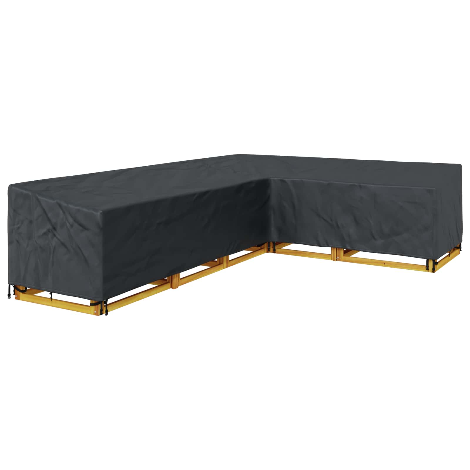 Möbelbezug Schwarz 355 x 275 x 80 cm 600D Oxford Stoff