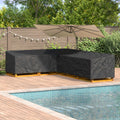 Möbelbezug Schwarz 355 x 275 x 80 cm 600D Oxford Stoff