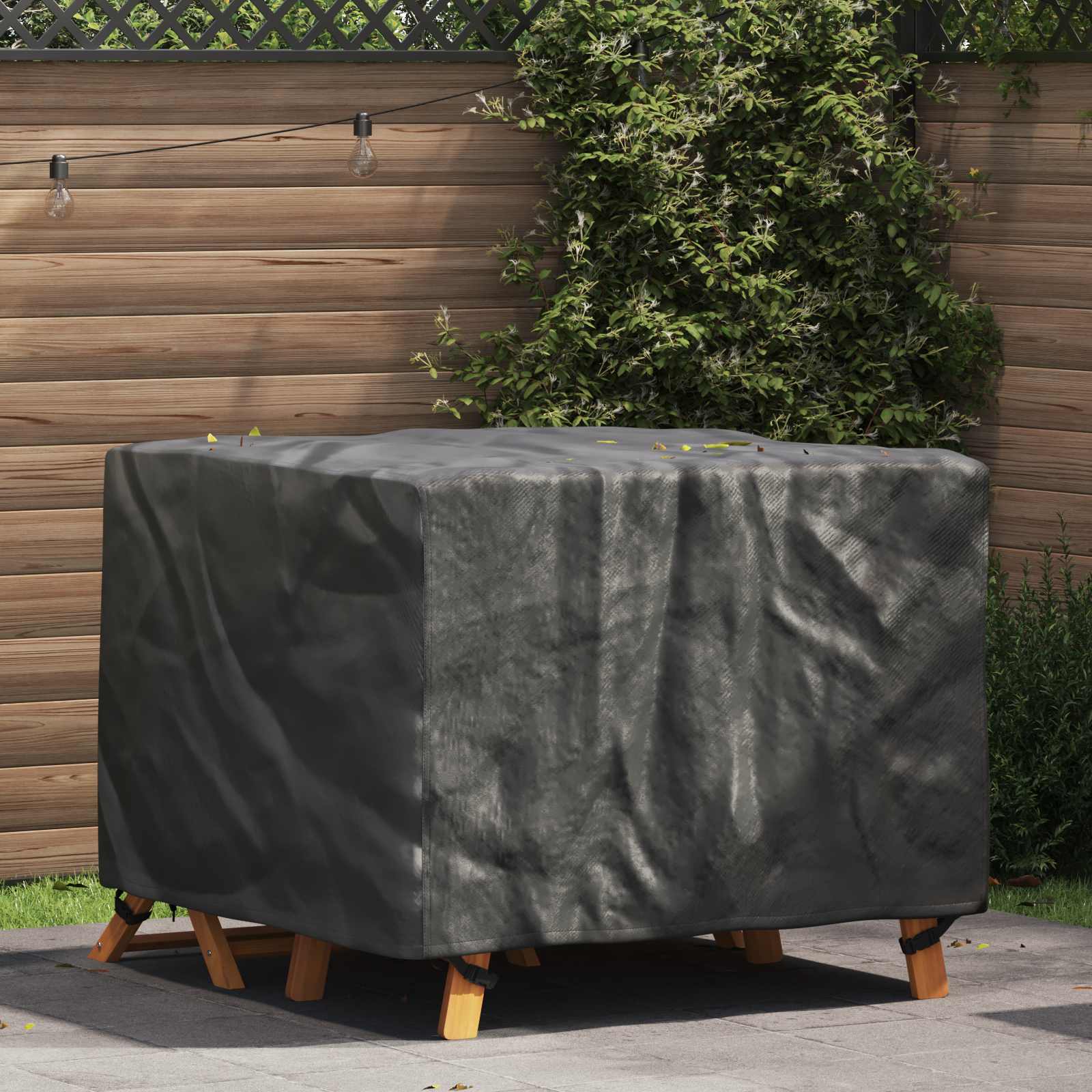 Möbelbezug Uni Schwarz 100 x 100 x 70 cm 210D