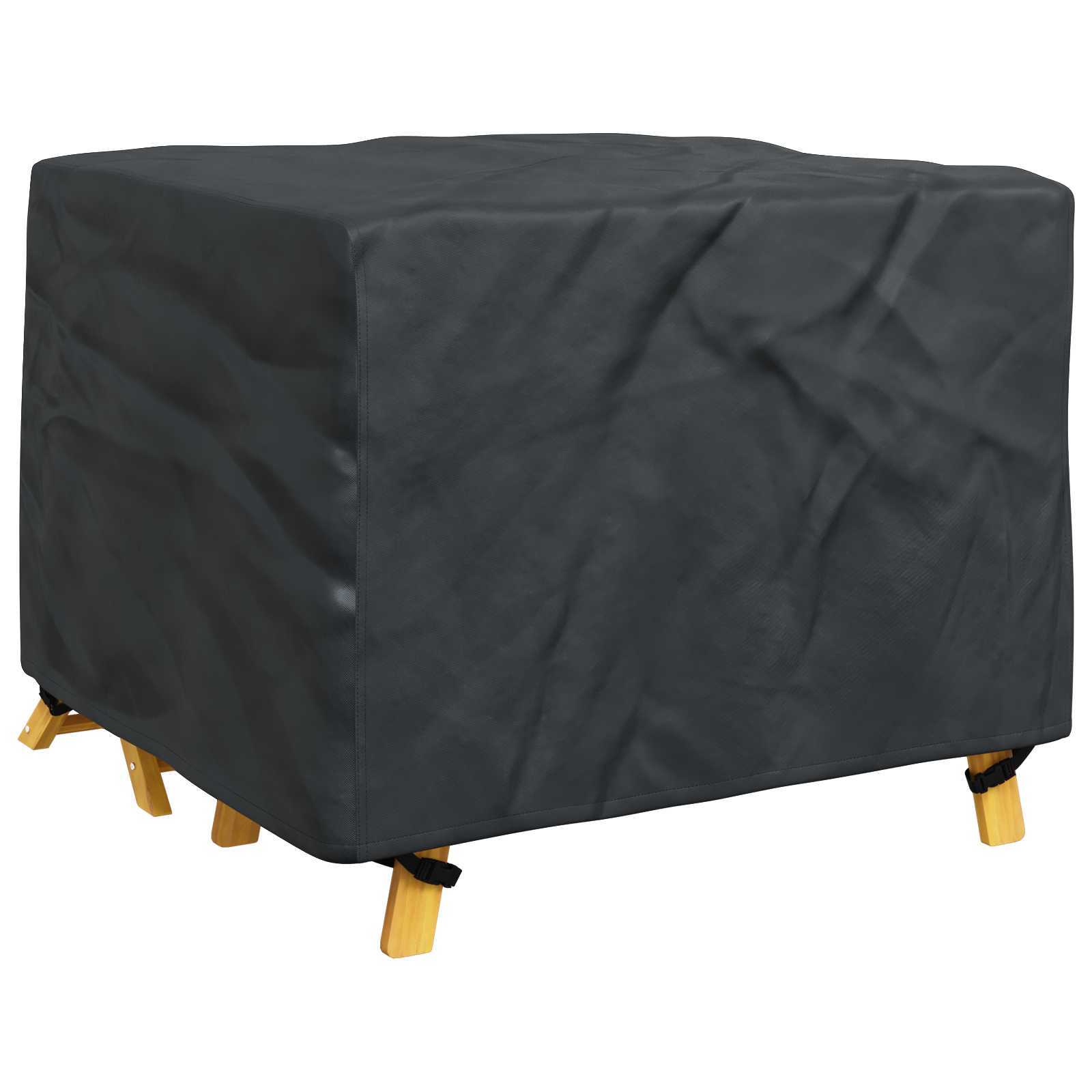 Möbelbezug Uni Schwarz 100 x 100 x 70 cm 210D