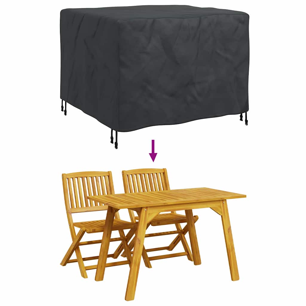 Möbelbezug Uni Schwarz 100 x 100 x 70 cm 420D