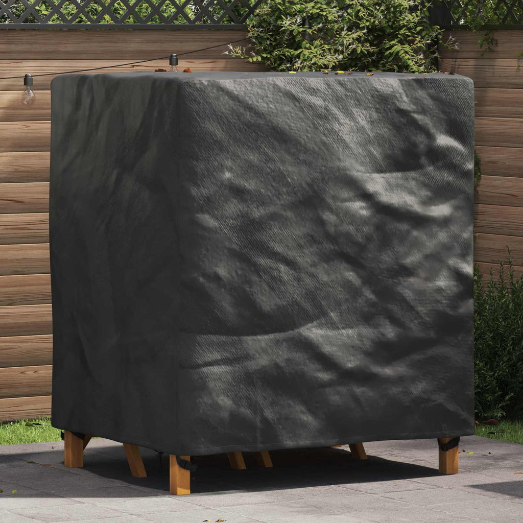 Möbelbezug Uni Schwarz 116 x 100 x 120 cm 210D