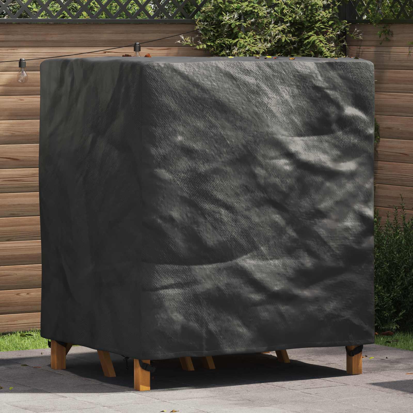 Möbelbezug Uni Schwarz 116 x 100 x 120 cm 210D