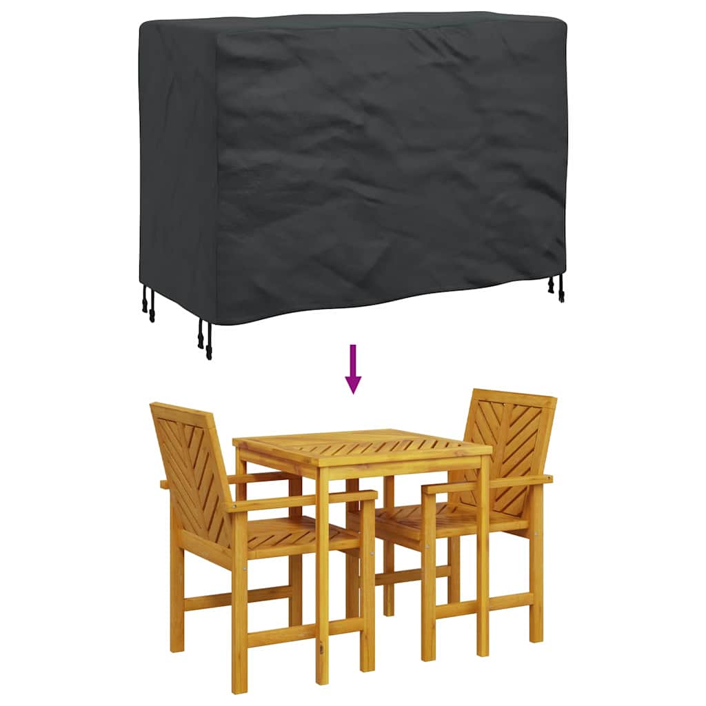 Möbelbezug Uni Schwarz 130 x 80 x 70 cm 210D