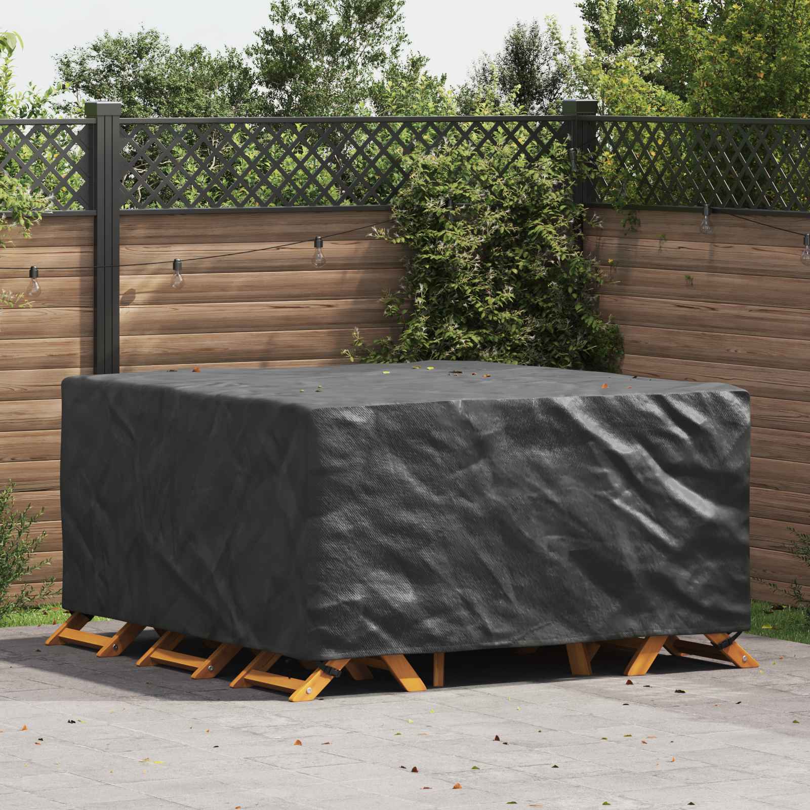 Möbelbezug Uni Schwarz 180 x 190 x 85 cm 420D
