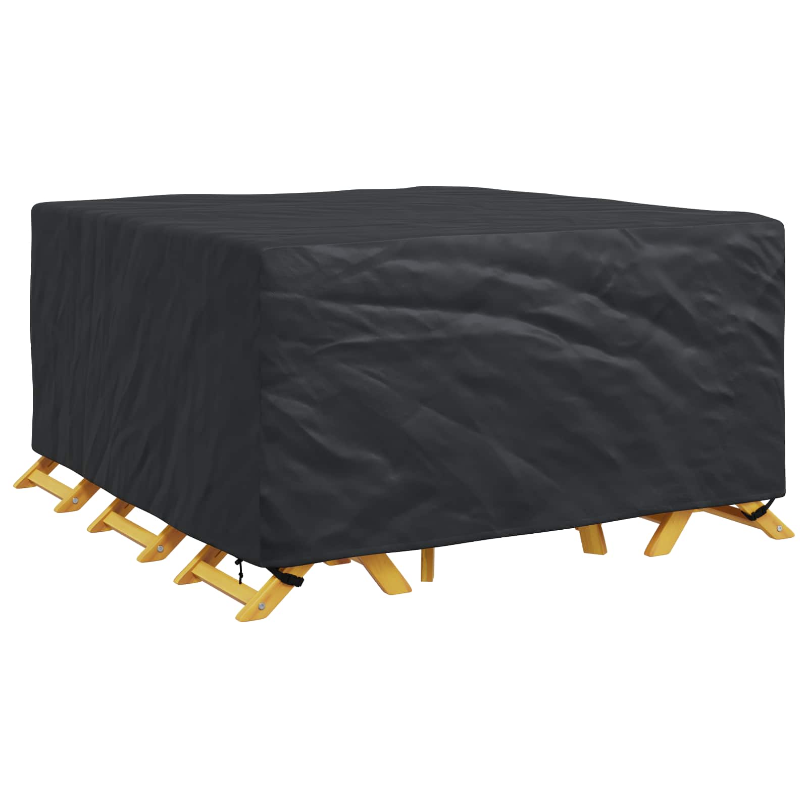 Möbelbezug Uni Schwarz 180 x 190 x 85 cm 420D
