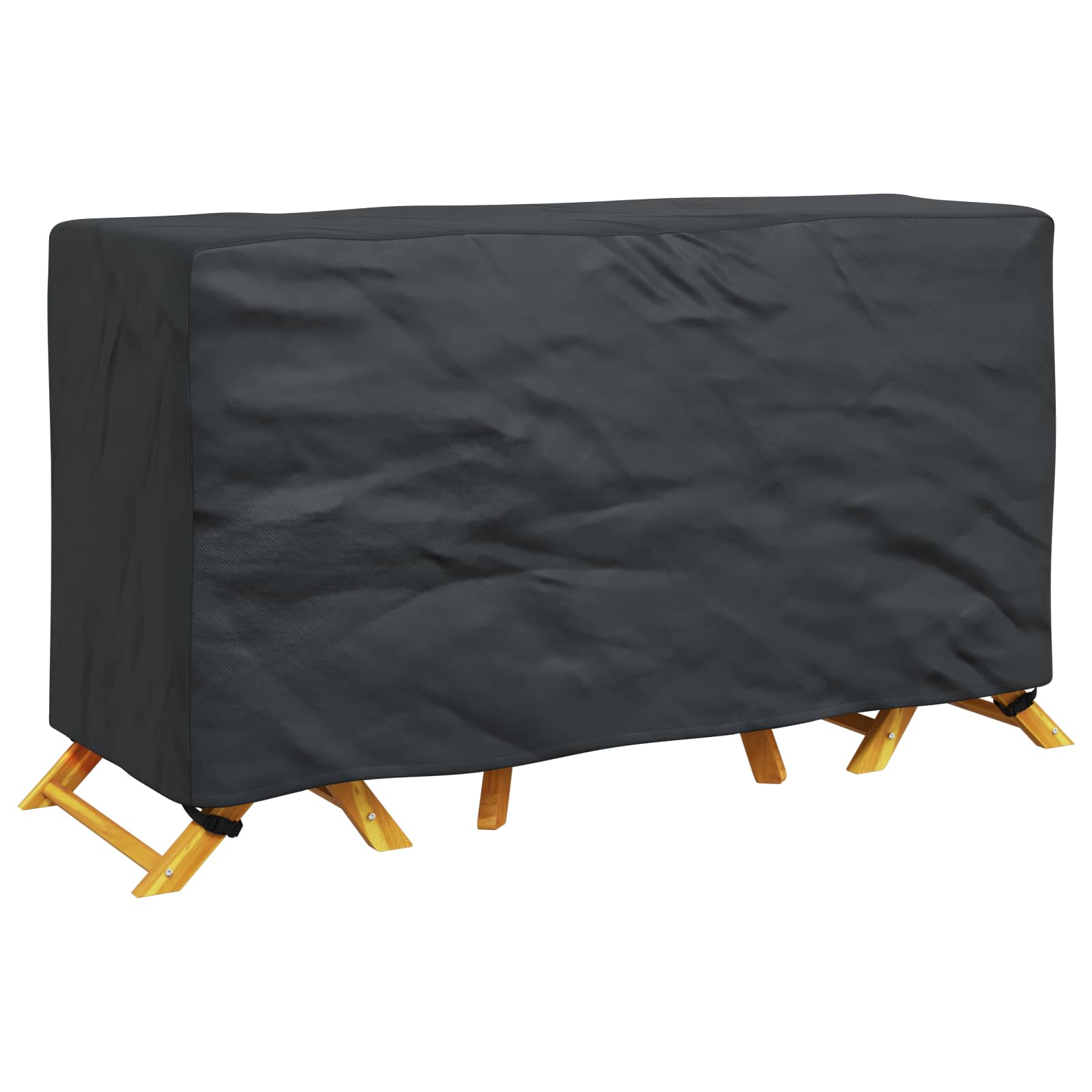 Möbelbezug Uni Schwarz 180 x 70 x 90 cm 420D