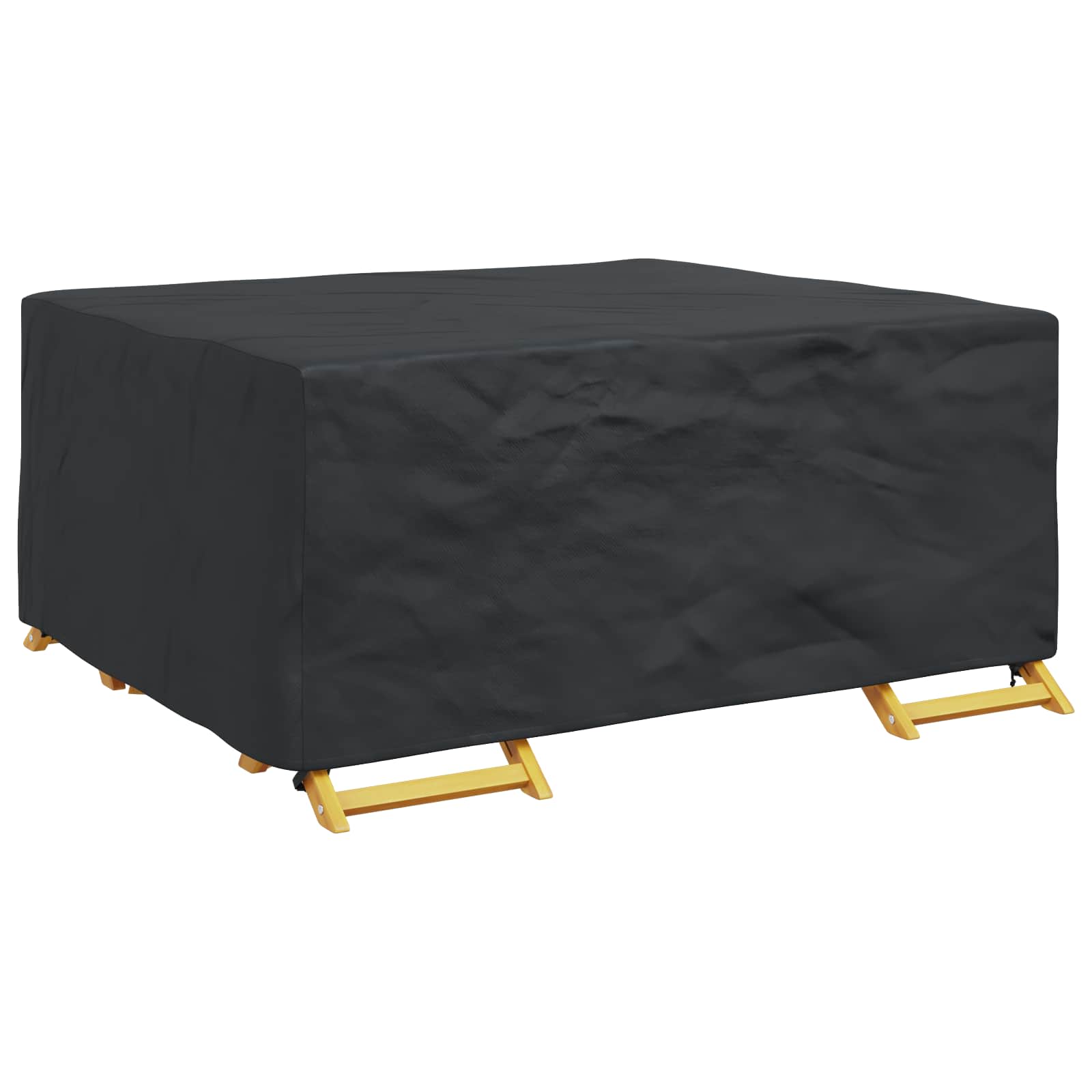 Möbelbezug Uni Schwarz 200 x 160 x 70 cm 600D