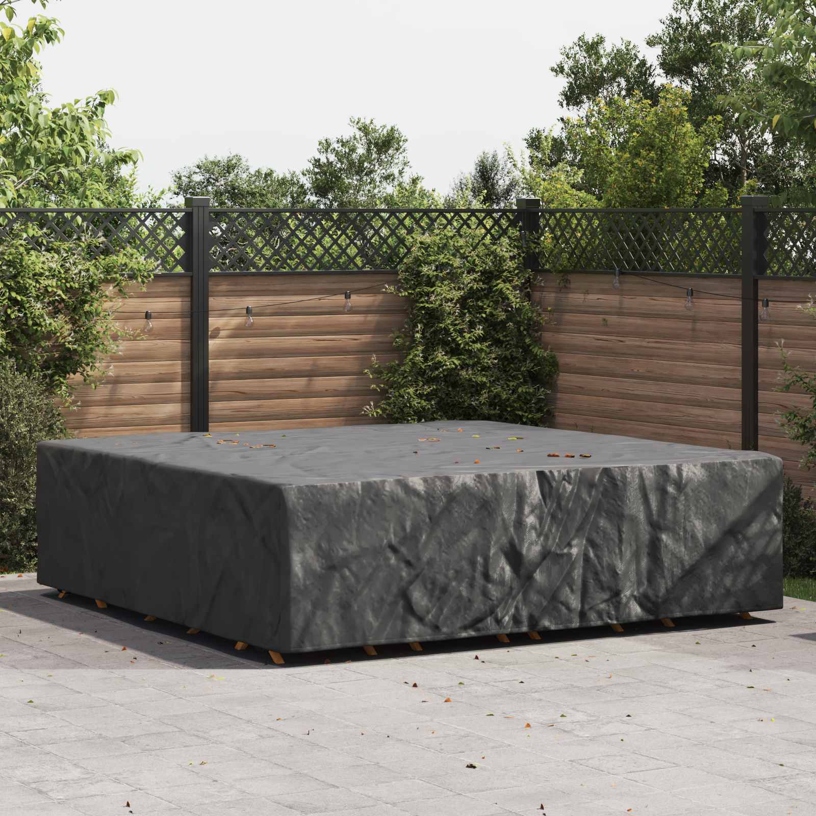 Möbelbezug Uni Schwarz 260 x 260 x 70 cm 420D