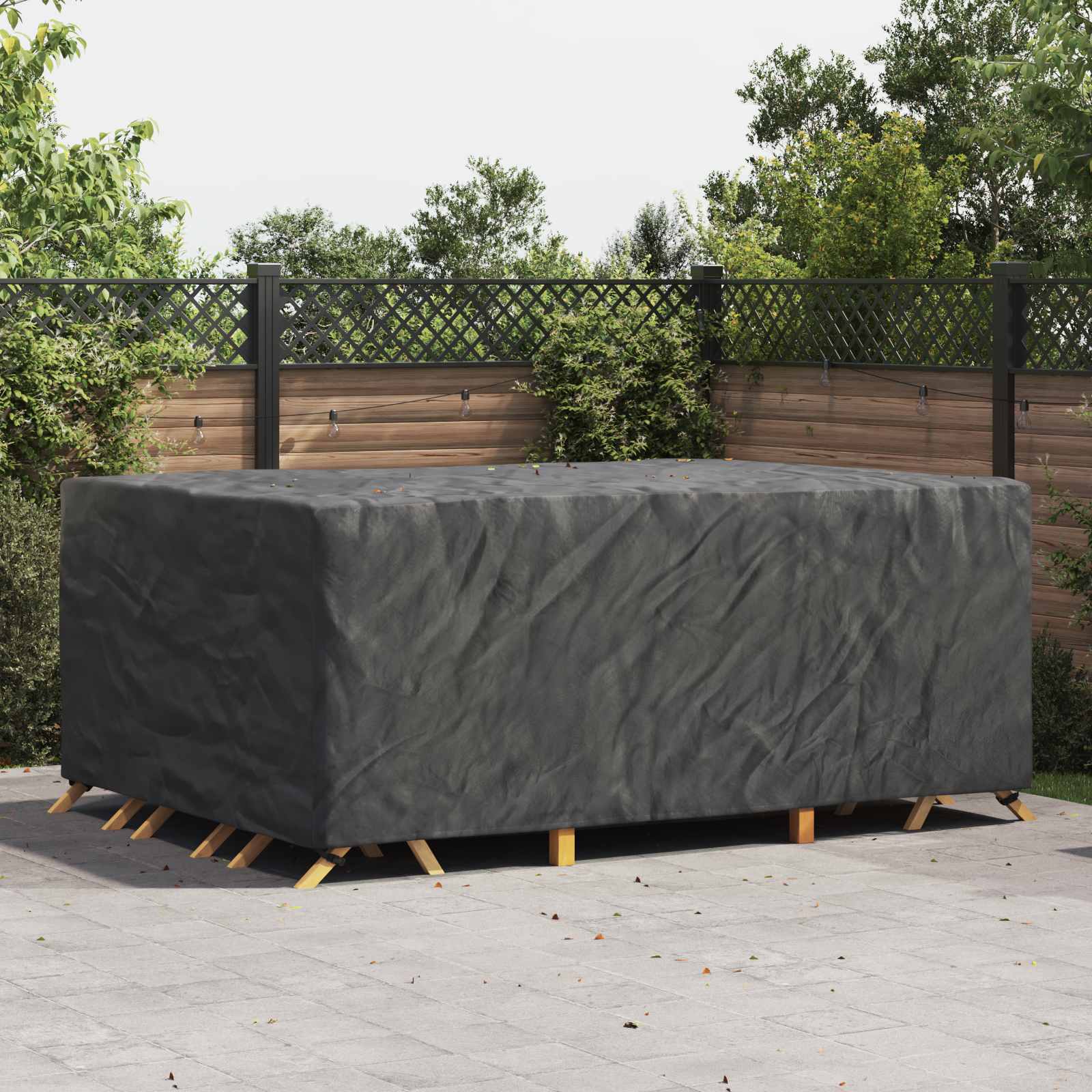Möbelbezug Uni Schwarz 270 x 180 x 90 cm 210D