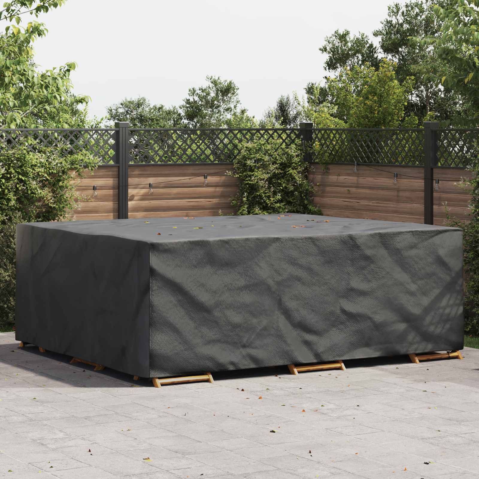 Möbelbezug Uni Schwarz 300 x 250 x 100 cm 600D