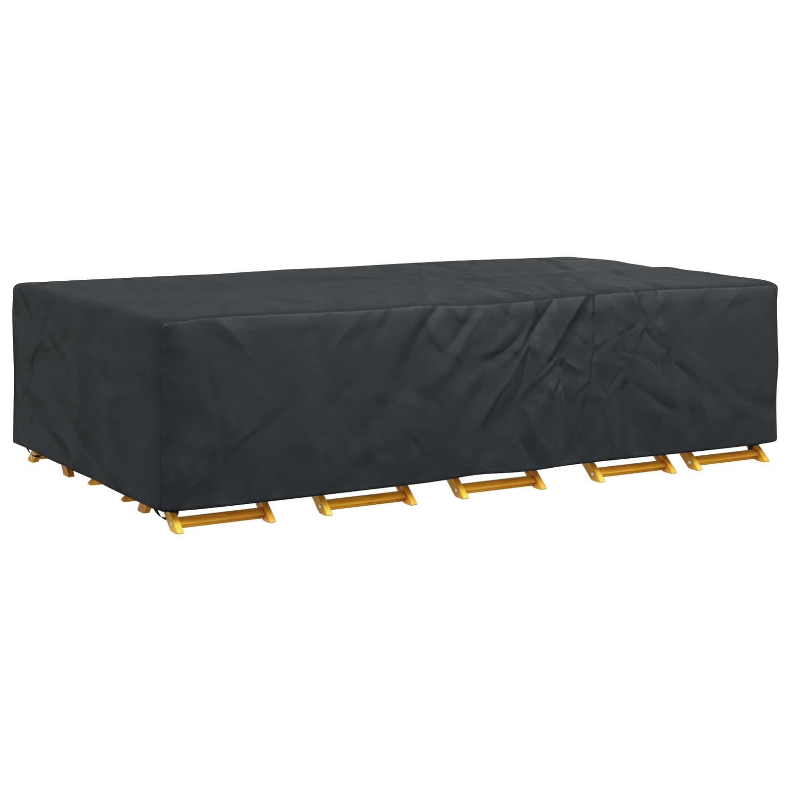 Möbelbezug Uni Schwarz 315 x 180 x 74 cm 210D