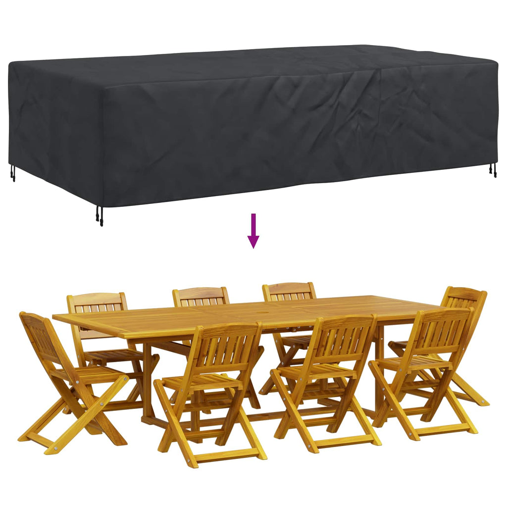 Möbelbezug Uni Schwarz 315 x 180 x 74 cm 600D
