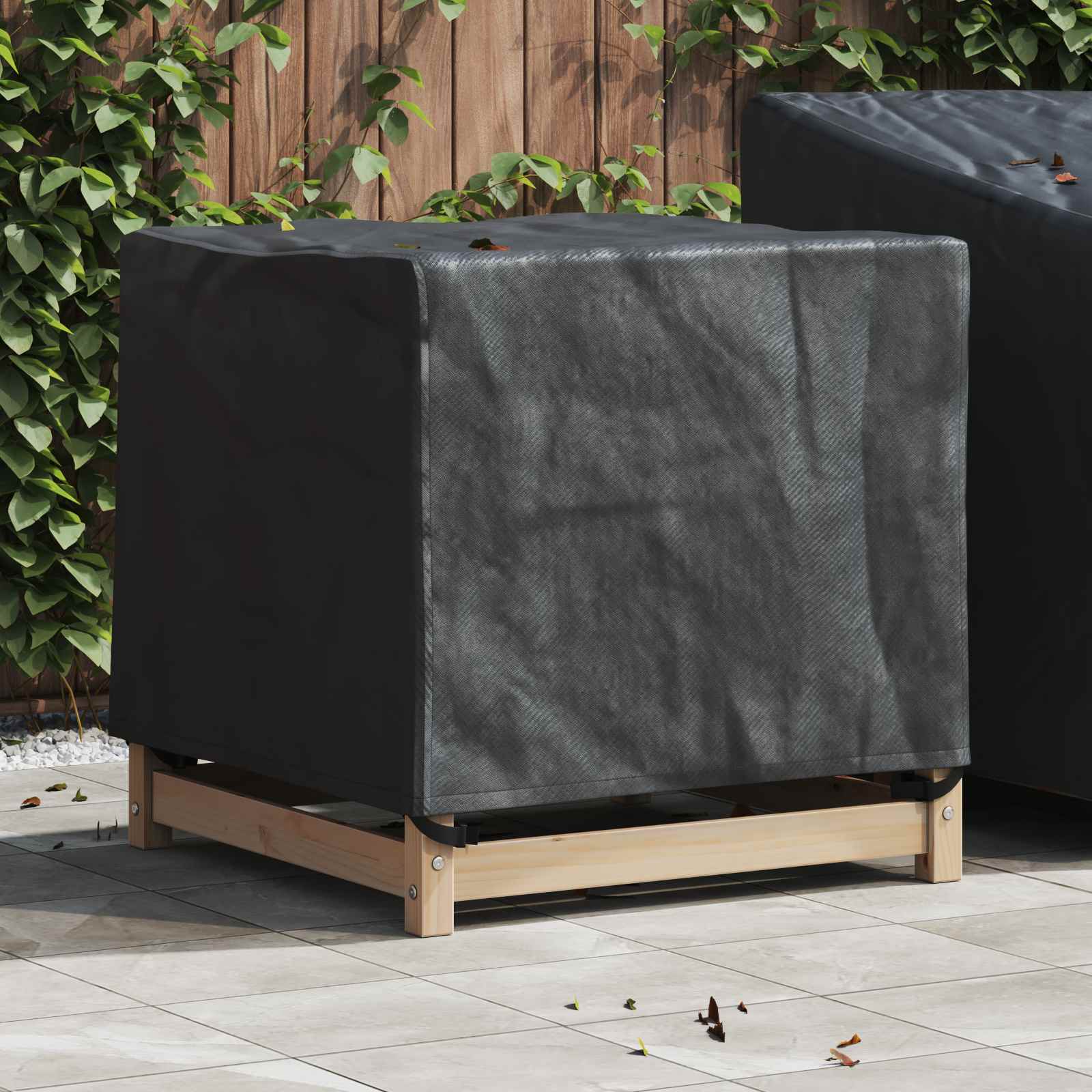 Möbelbezug Schwarz 64 x 64 x 65 cm 420D Oxford Stoff