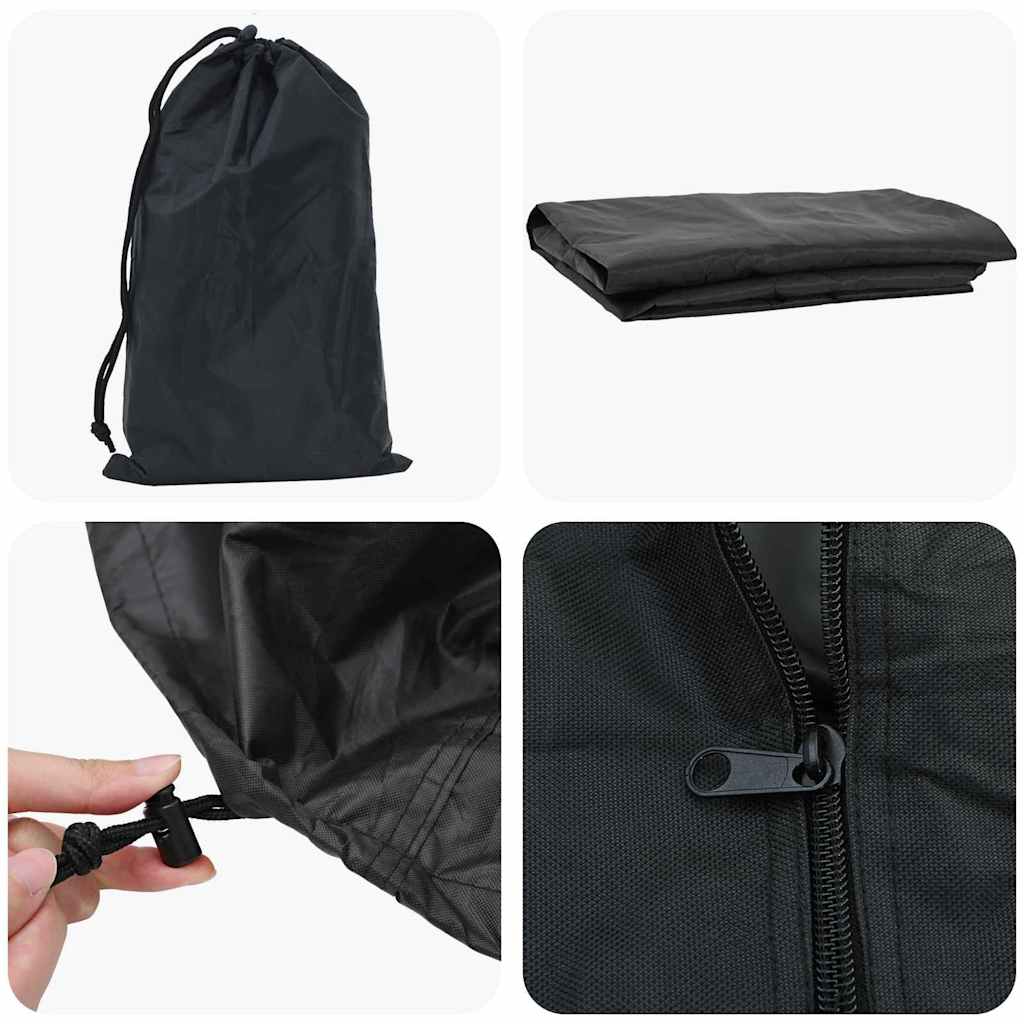 Abdeckung für Kaminholzregal Uni Schwarz 210D Oxford Stoff