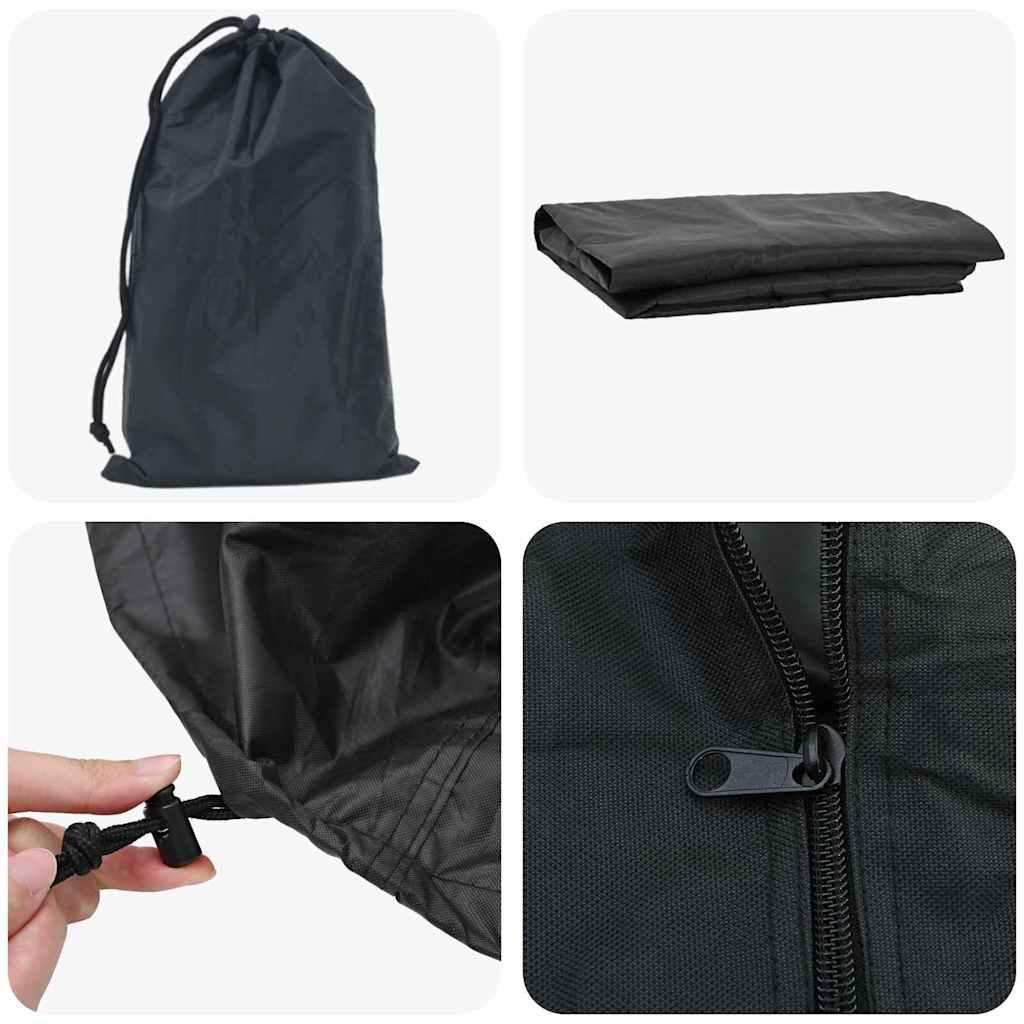 Abdeckung für Kaminholzregal Uni Schwarz 420D Oxford-Gewebe