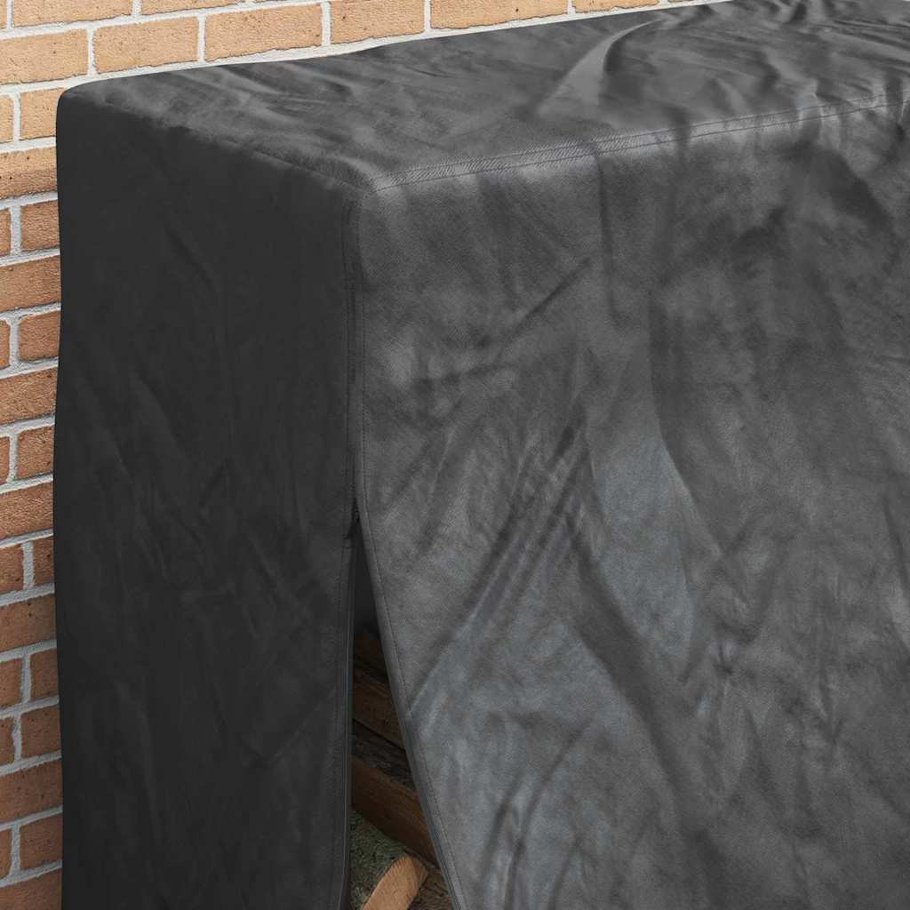 Abdeckung für Kaminholzregal Uni Schwarz 420D Oxford-Gewebe