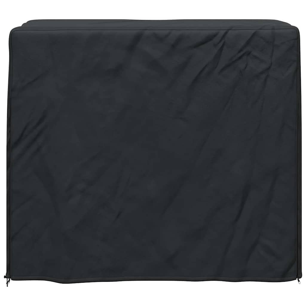 Abdeckung für Kaminholzregal Uni Schwarz 420D Oxford-Gewebe