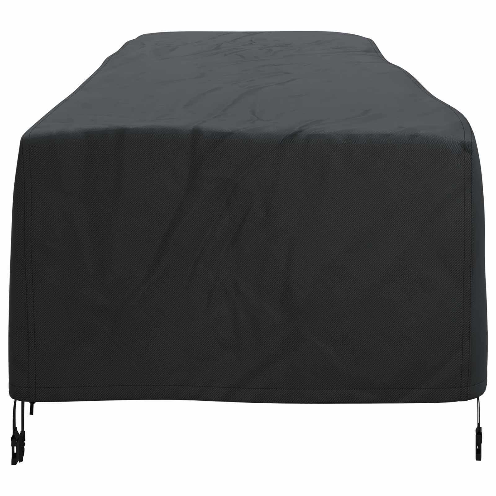 Loungerhülle Uni Schwarz 74 x 210 x 40 cm Stoff