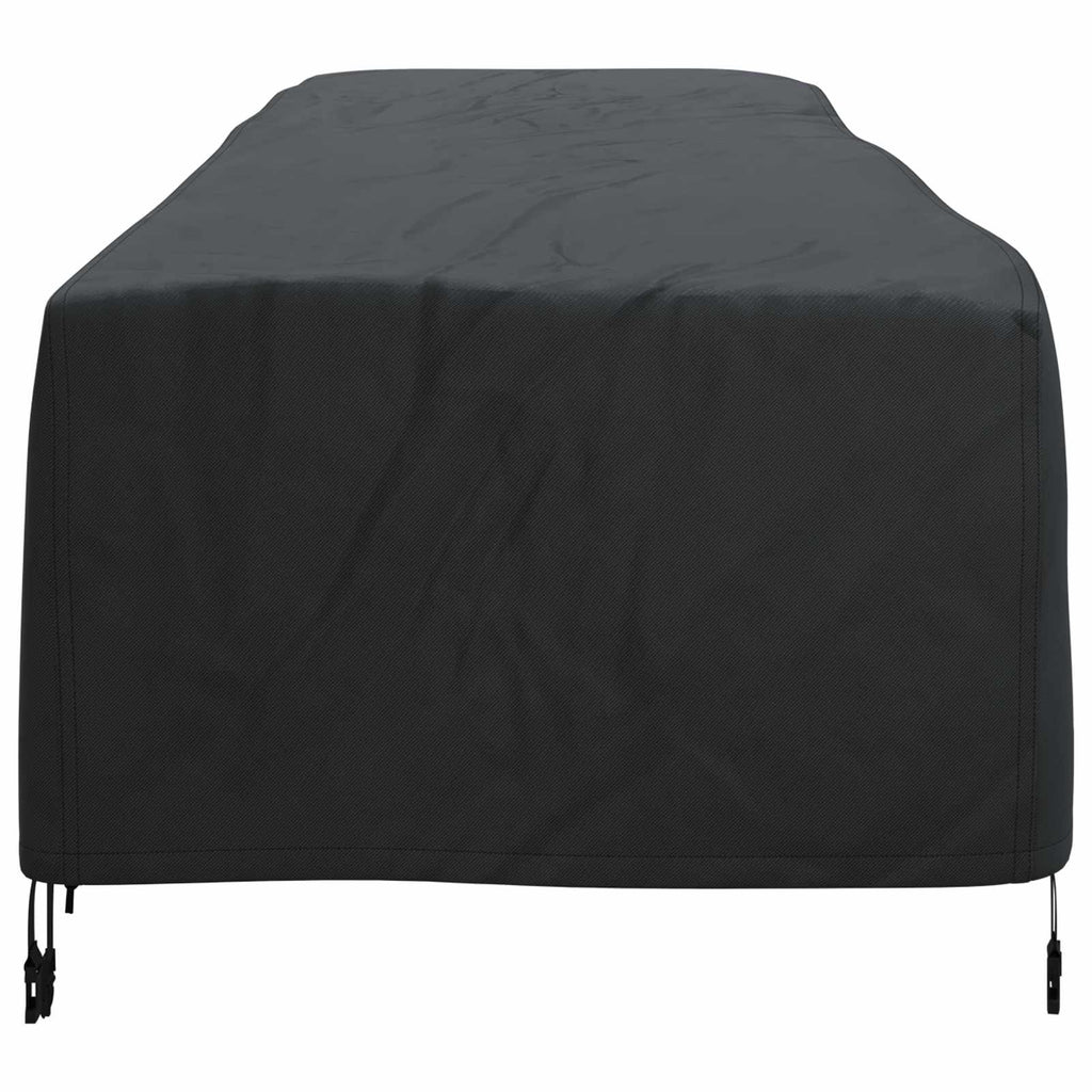 Loungerhülle Uni Schwarz 74 x 210 x 40 cm Stoff
