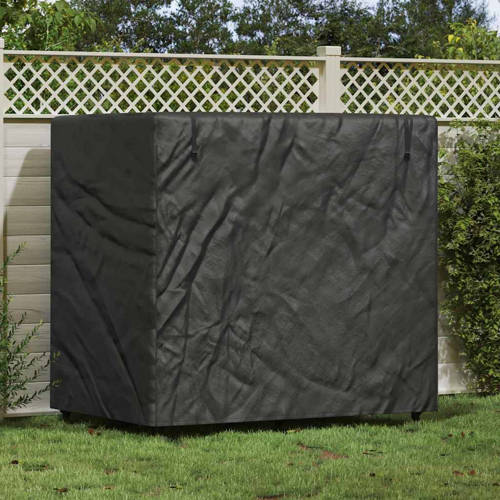 Hollywoodschaukel-Abdeckung Schwarz 175 x 125 x 180 cm