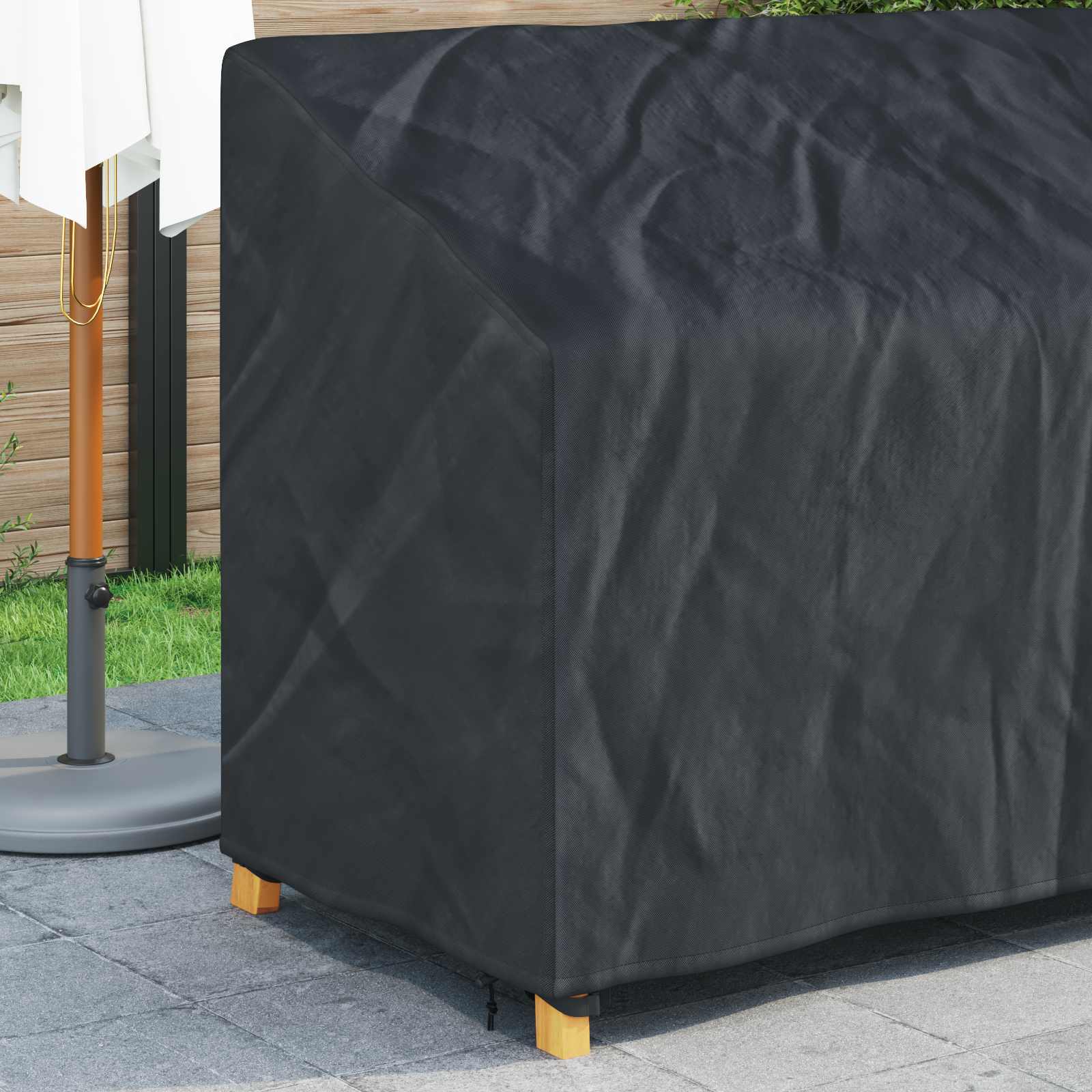 Abdeckung für Gartenbank 165 x 70 x 65 / 94 cm 420D Oxford Stoff