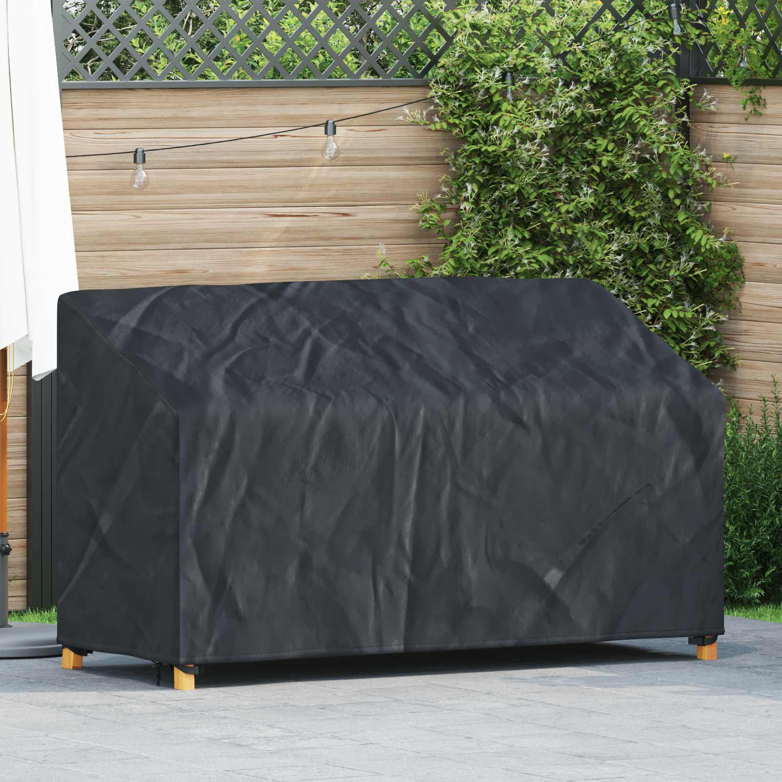 Abdeckung für Gartenbank 165 x 70 x 65 / 94 cm 420D Oxford Stoff