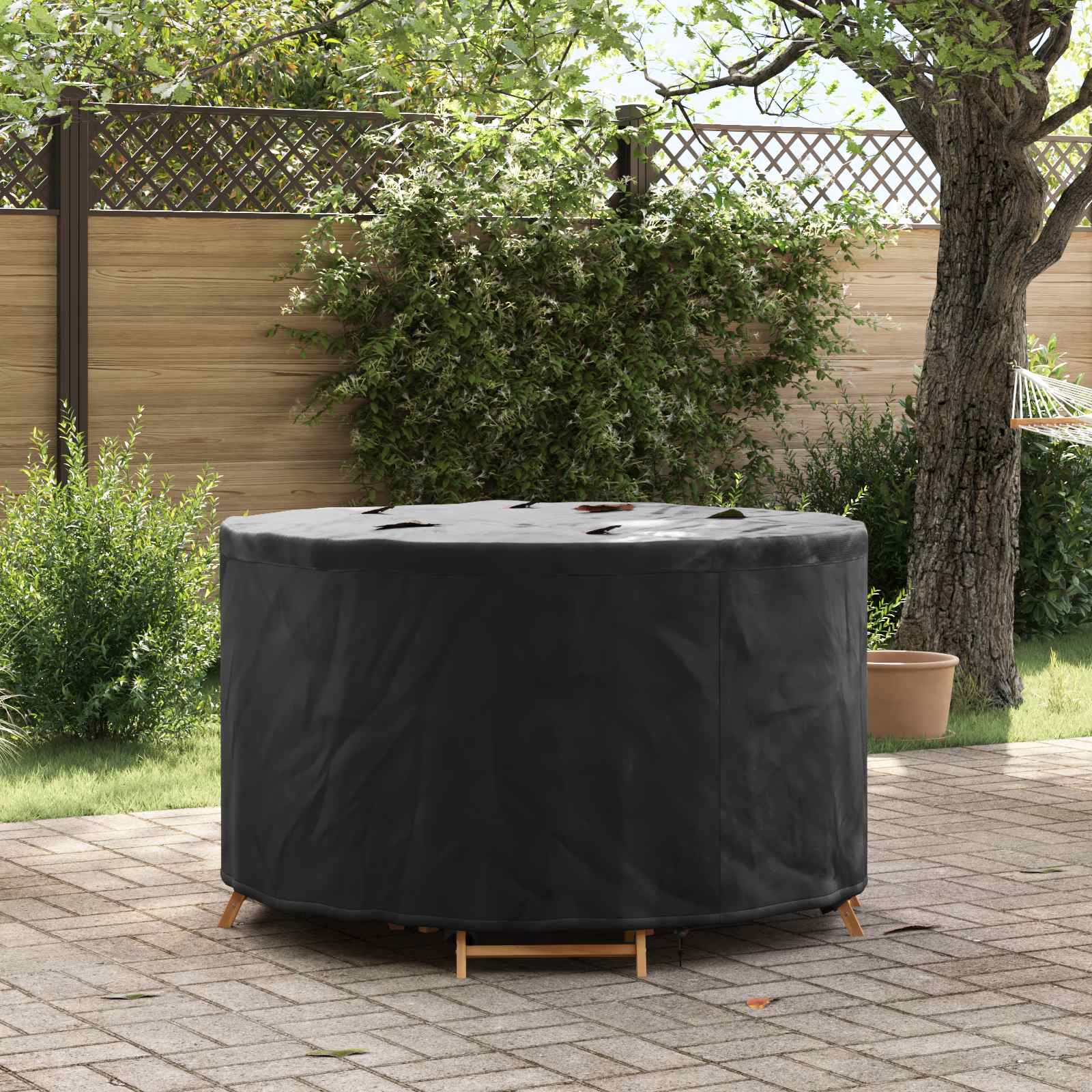 Möbelbezug Schwarz 102 x 102 x 71 cm 210D Oxford Stoff
