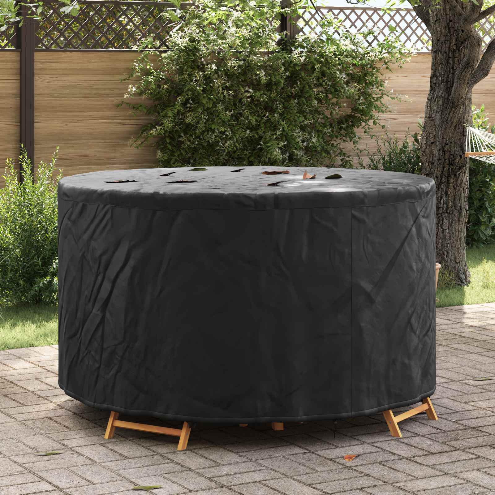 Möbelbezug Schwarz 157 x 157 x 85 cm 420D Oxford Stoff
