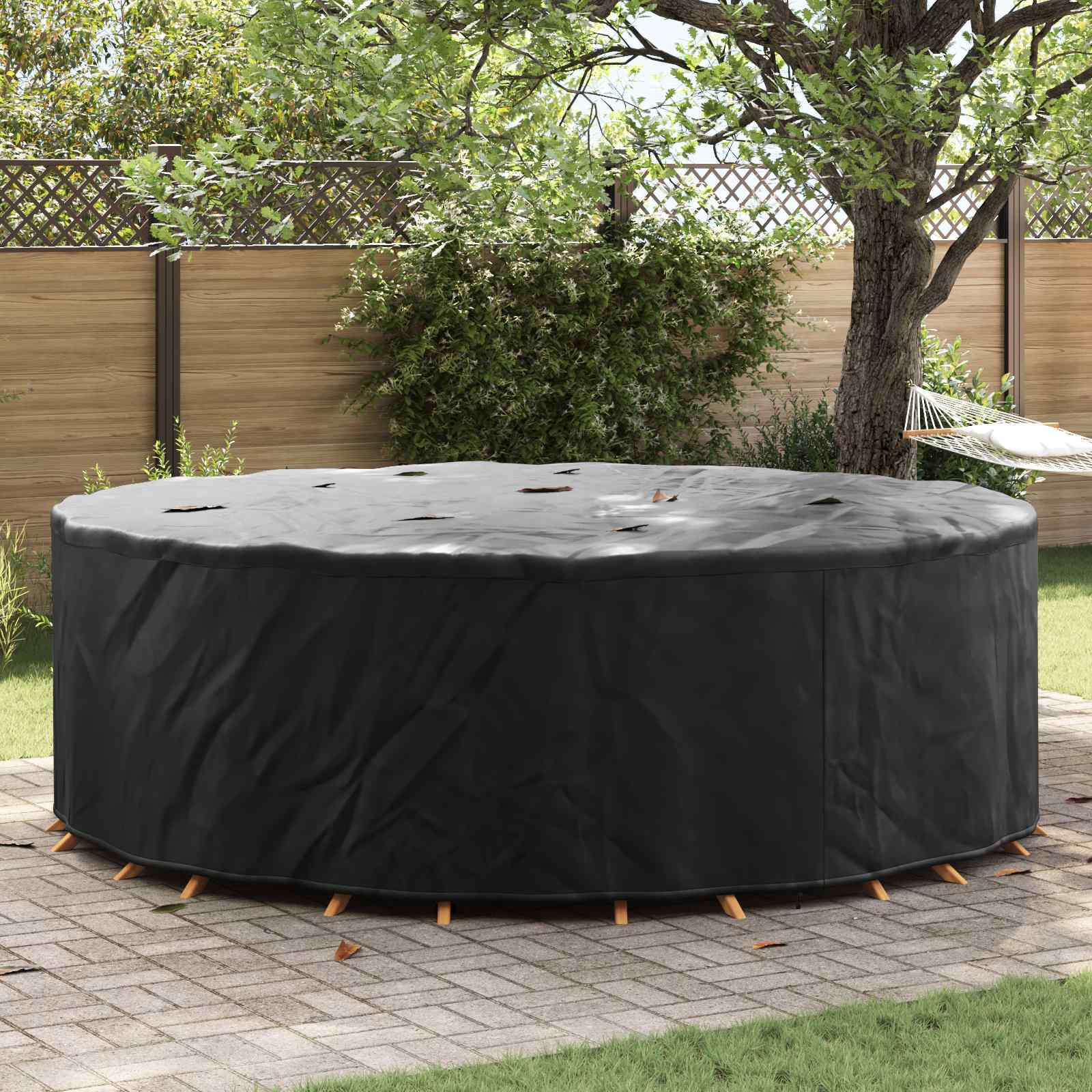 Möbelbezug Schwarz 279 x 279 x 85 cm 210D Oxford Stoff