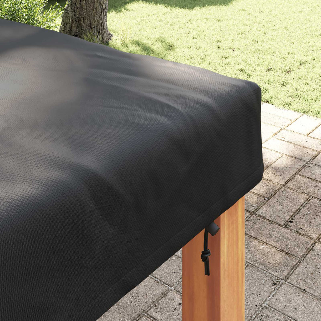 Tischdecken Uni Schwarz 142 x 142 x 15 cm Stoff