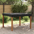 Tischdecken Uni Schwarz 142 x 142 x 15 cm Stoff