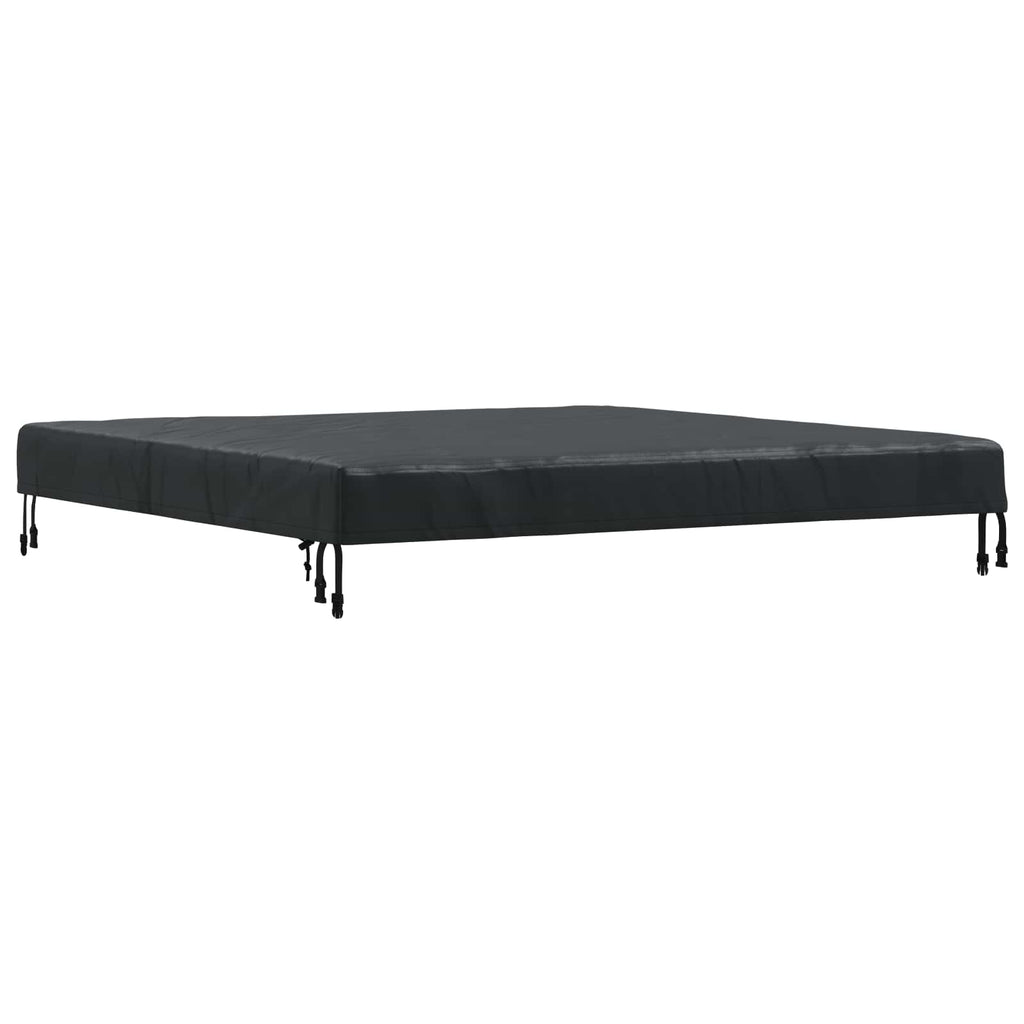 Tischdecken Uni Schwarz 142 x 142 x 15 cm Stoff