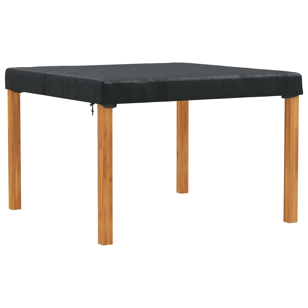 Tischdecken Uni Schwarz 142 x 142 x 15 cm Stoff