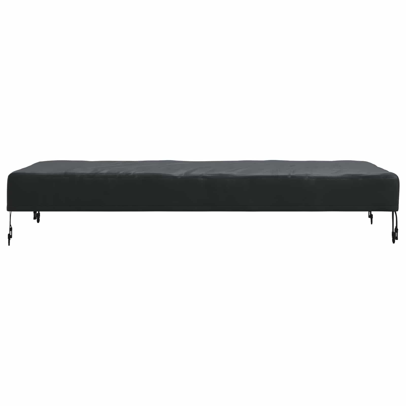 Tischdecken Uni Schwarz 142 x 82 x 15 cm Stoff