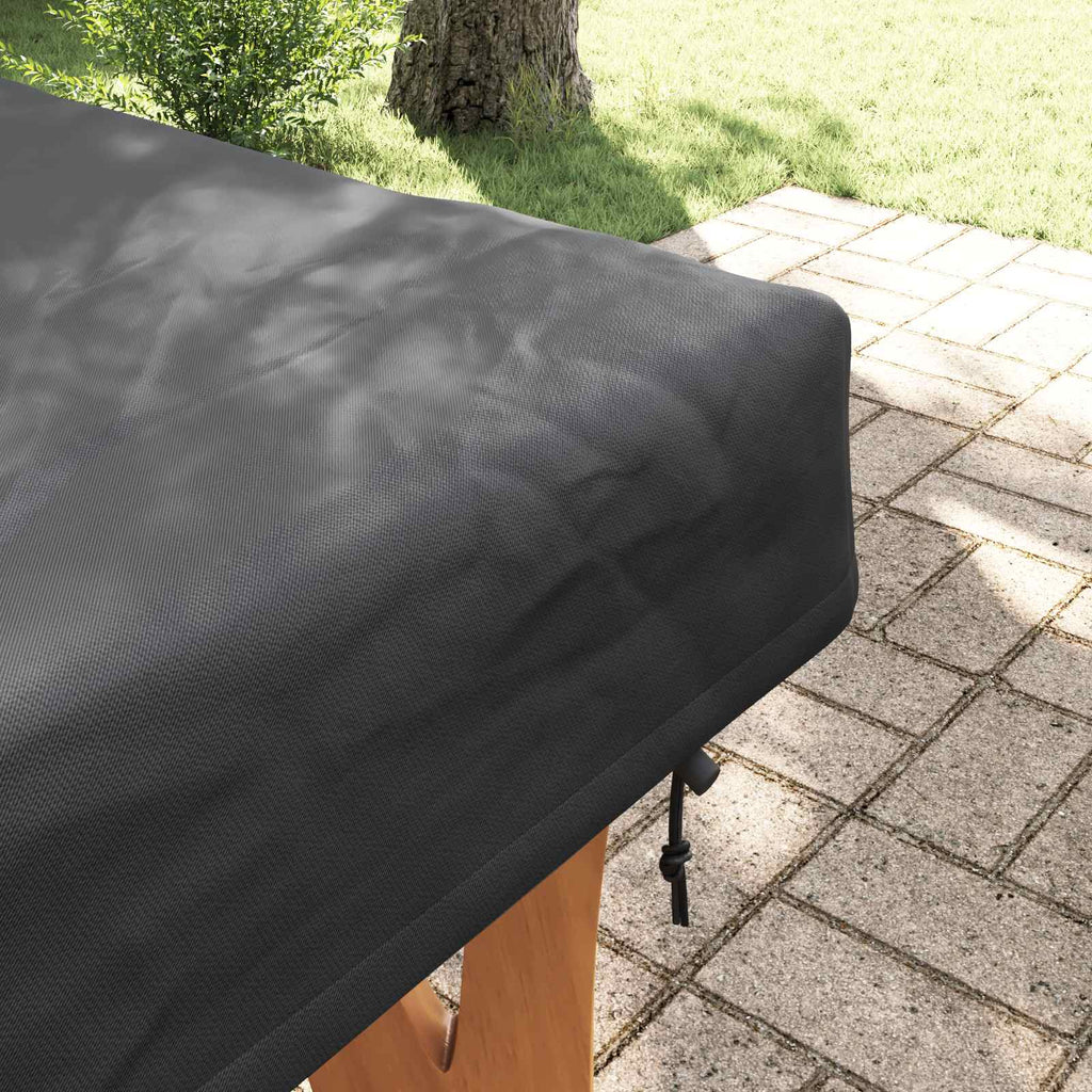 Tischdecken Uni Schwarz 182 x 102 x 15 cm Stoff