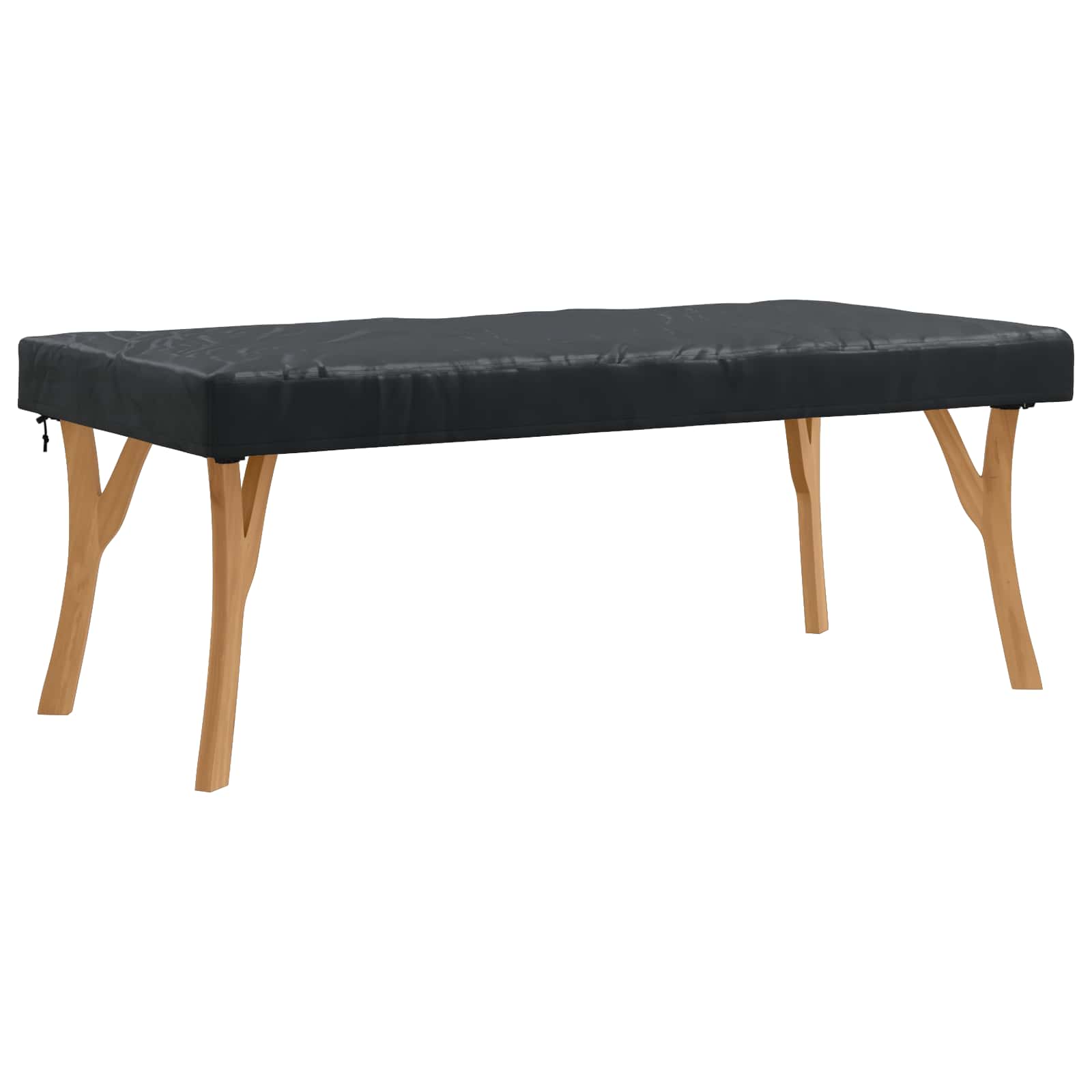 Tischdecken Uni Schwarz 182 x 102 x 15 cm Stoff
