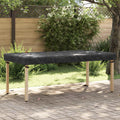 Tischdecken Uni Schwarz 202 x 92 x 15 cm Stoff