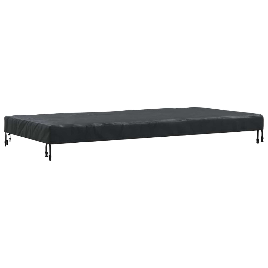 Tischdecken Uni Schwarz 202 x 92 x 15 cm Stoff