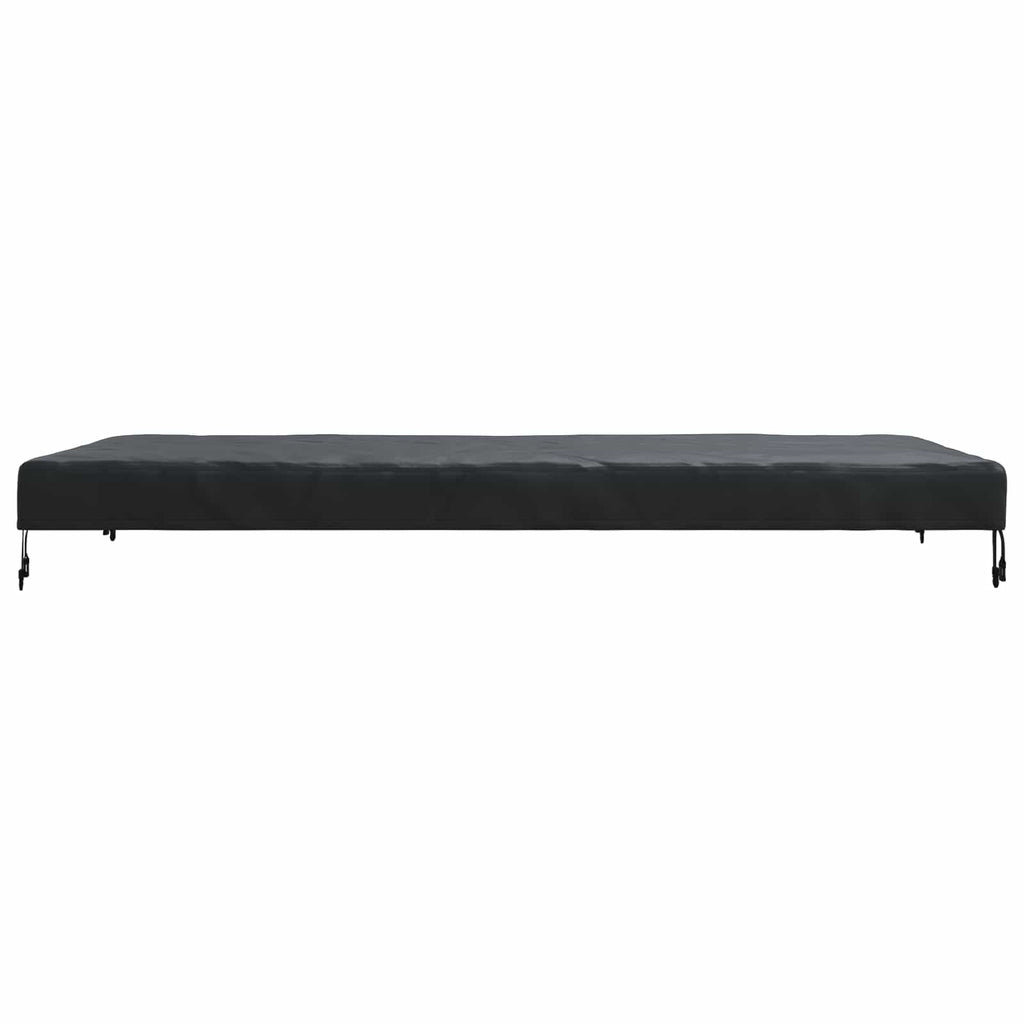 Tischdecken Uni Schwarz 202 x 92 x 15 cm Stoff