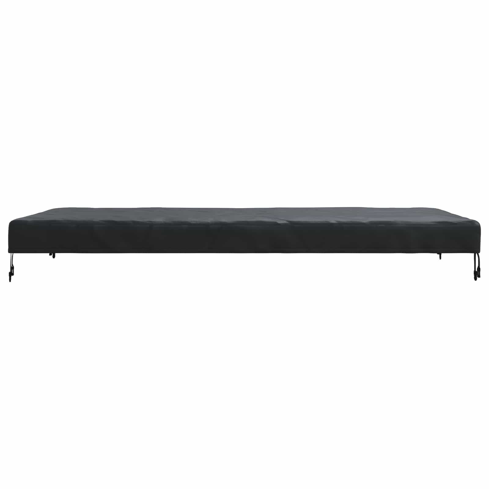 Tischdecken Uni Schwarz 202 x 92 x 15 cm Stoff