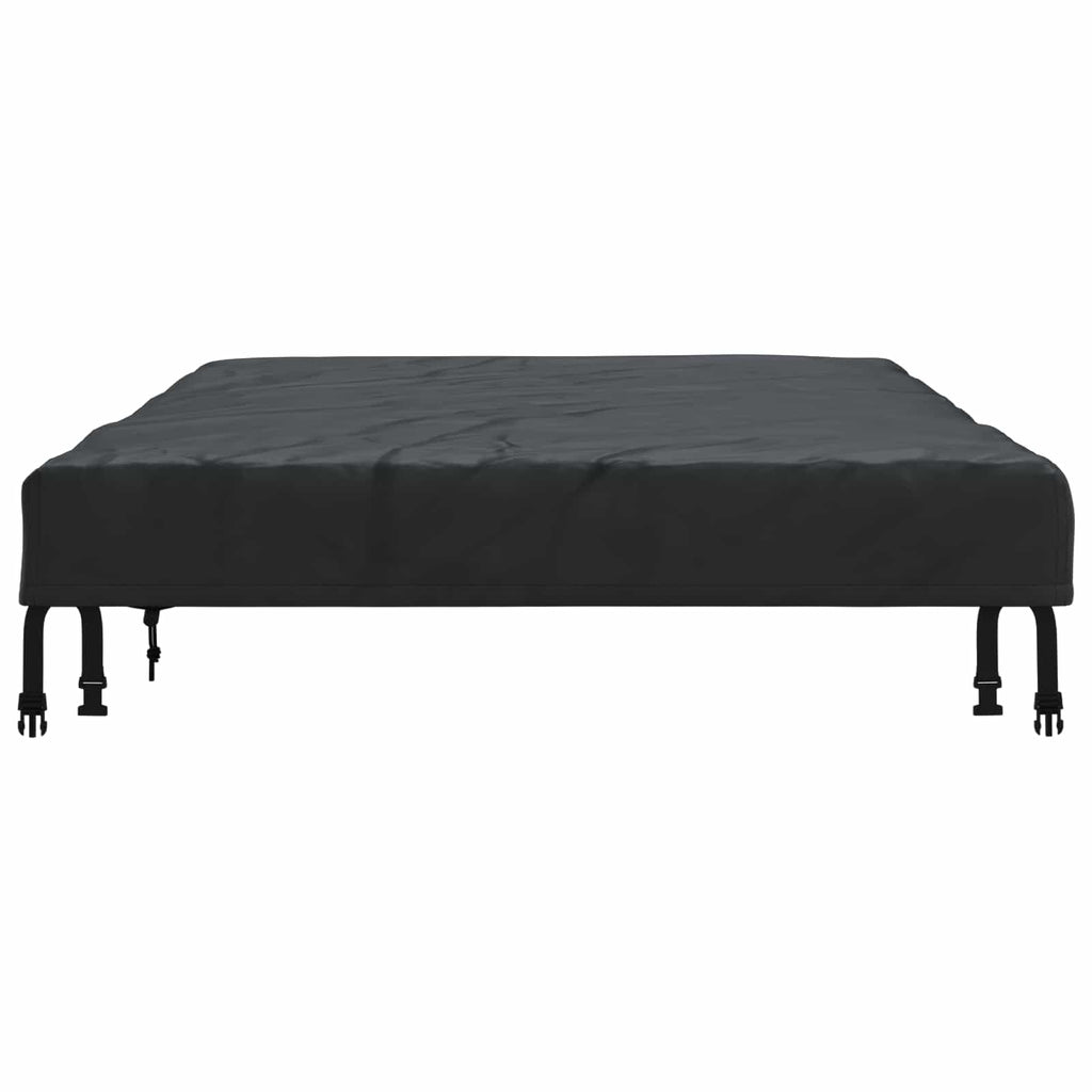 Tischdecken Uni Schwarz 202 x 92 x 15 cm Stoff