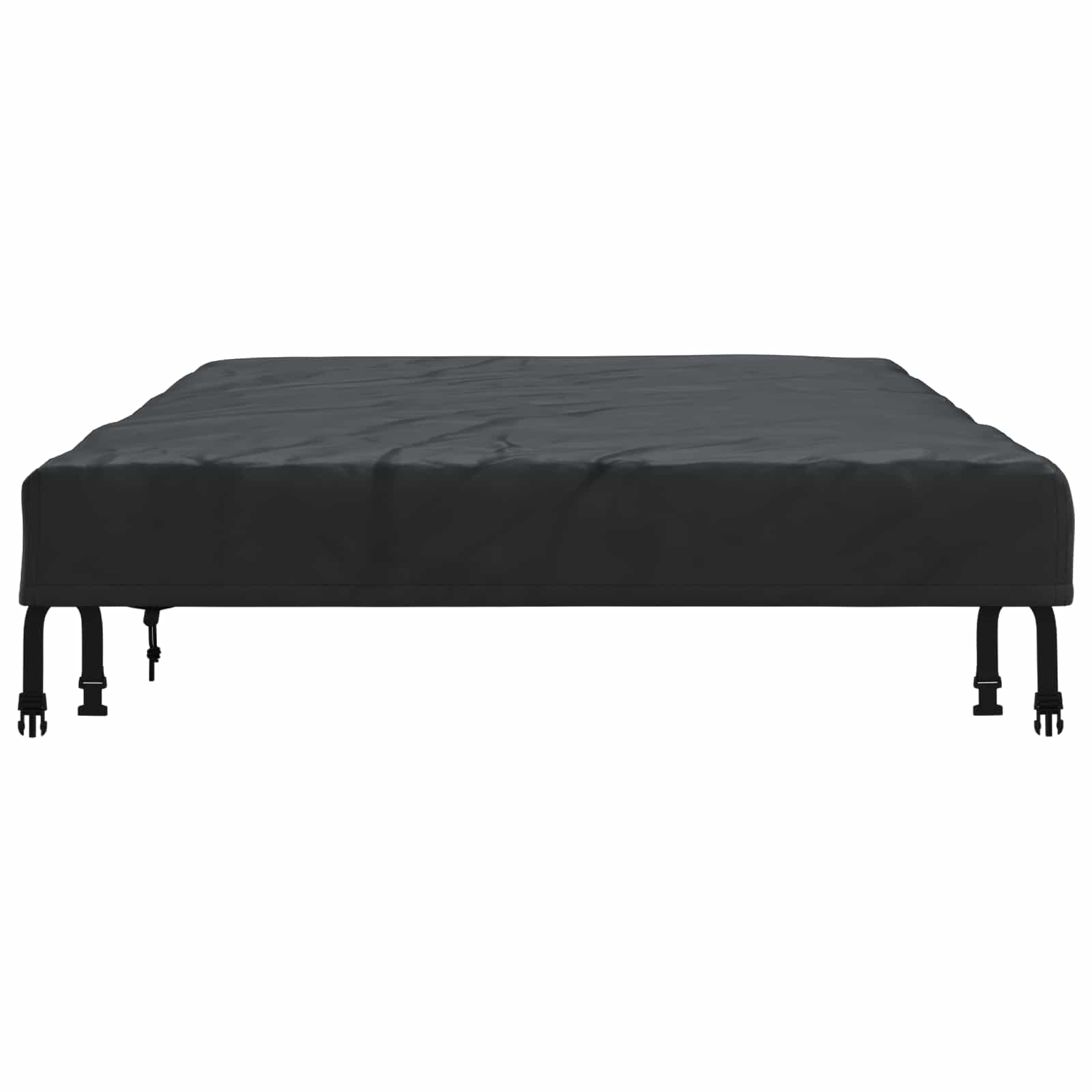 Tischdecken Uni Schwarz 202 x 92 x 15 cm Stoff