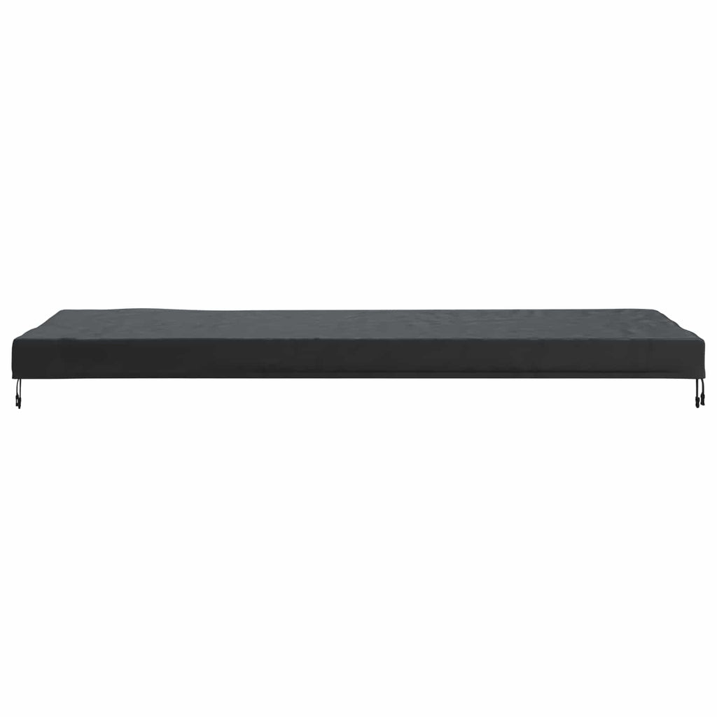 Tischdecken Uni Schwarz 242 x 102 x 15 cm Stoff
