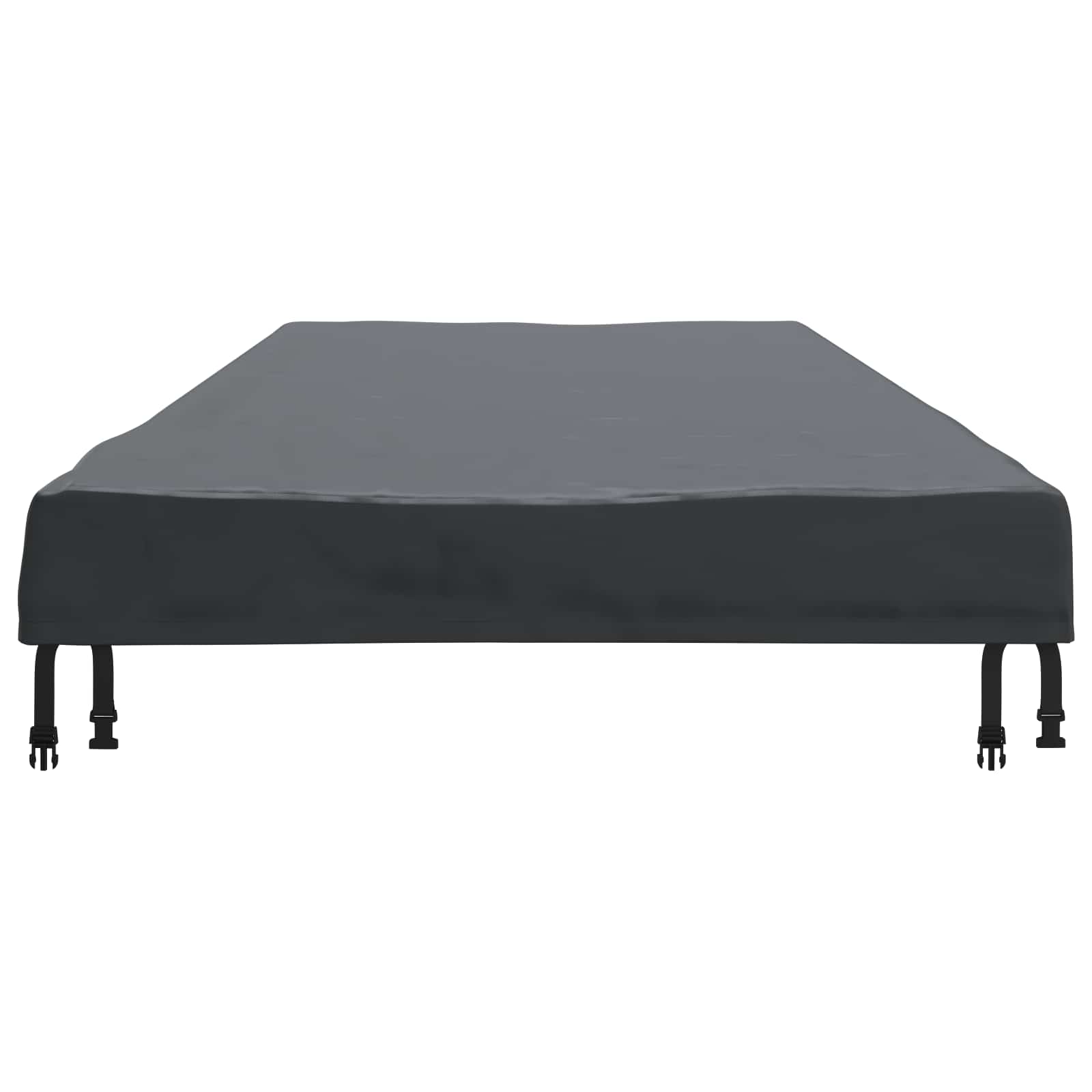 Tischdecken Uni Schwarz 242 x 102 x 15 cm Stoff