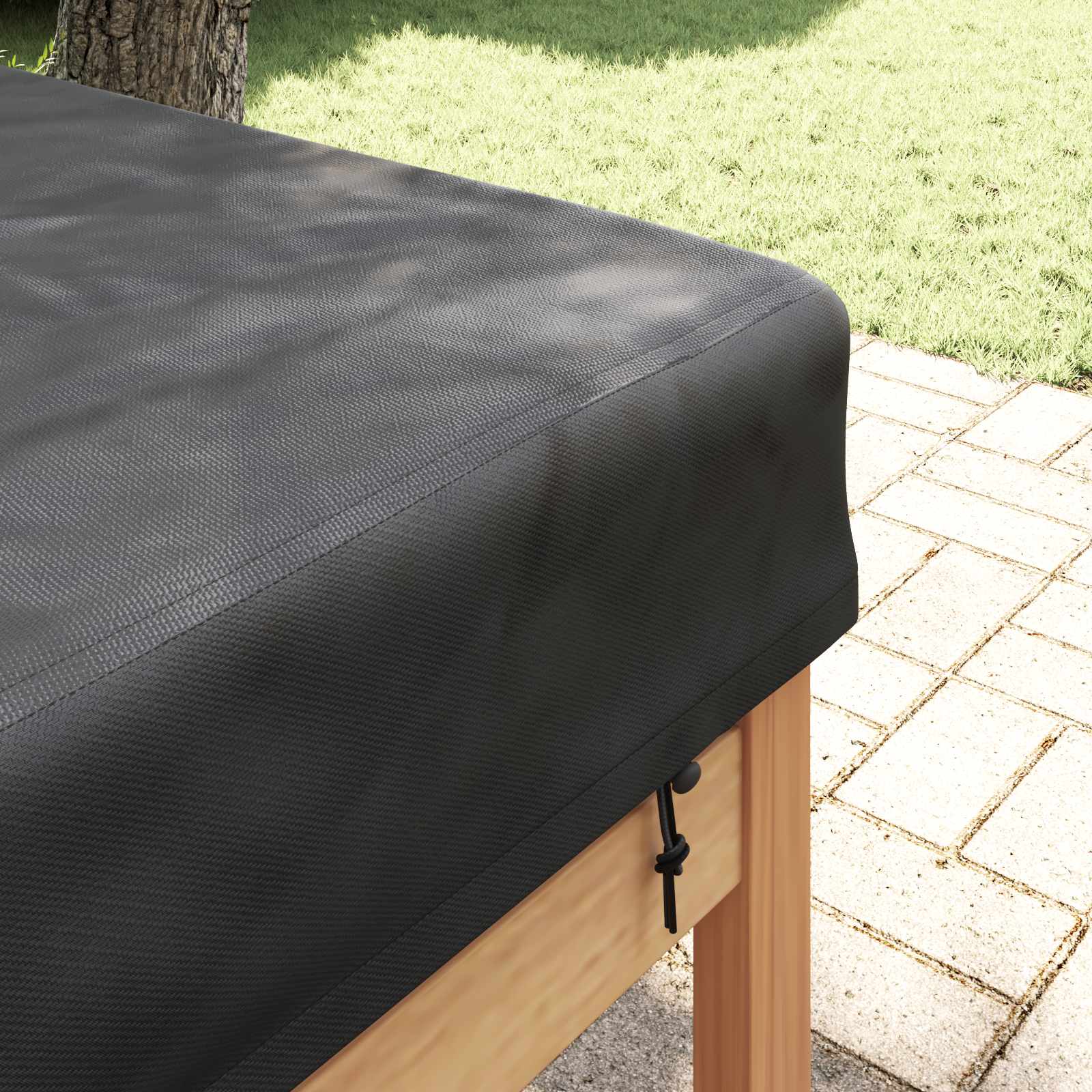 Tischdecken Uni Schwarz 262 x 102 x 15 cm Stoff
